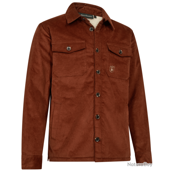 Veste en velours c�tel� doubl�e sherpa DEERHUNTER