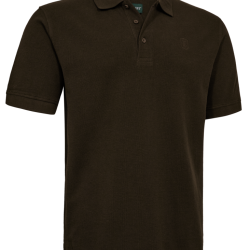 Polo Griffin marron DEERHUNTER