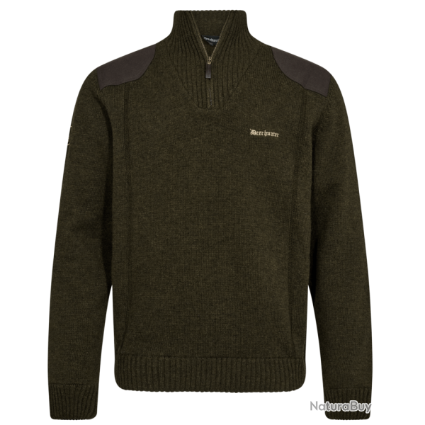 Pull demi zip Finley kaki DEERHUNTER