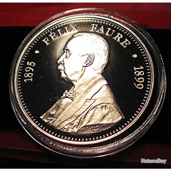 m�daille "Felix Faure" president de la r�publique diametre 40 mm 31 grs