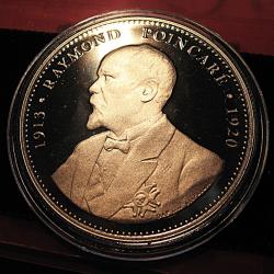 m&eacute;daille "Raymond Poincare" president de la r&eacute;publique diametre 40 mm 31 grs