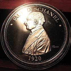 m&eacute;daille "Paul Deschanel" president de la r&eacute;publique diametre 40 mm 31 grs
