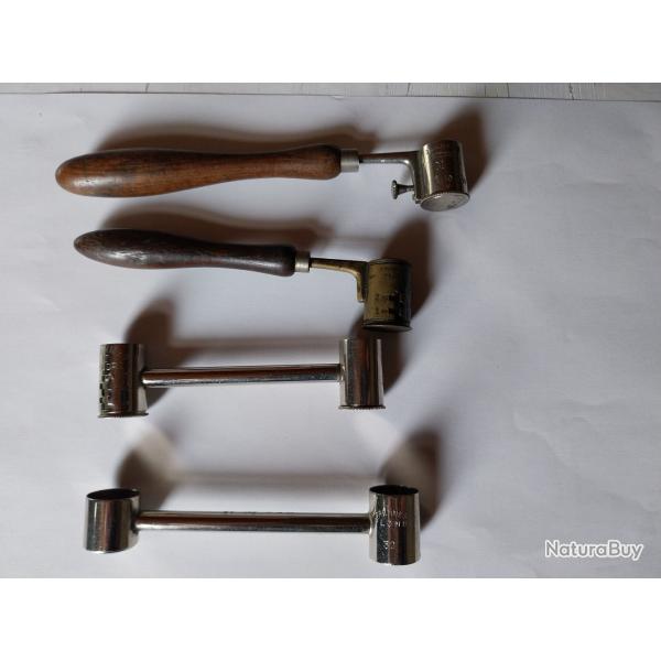 lot de 4 dosseuses poudre et plomb