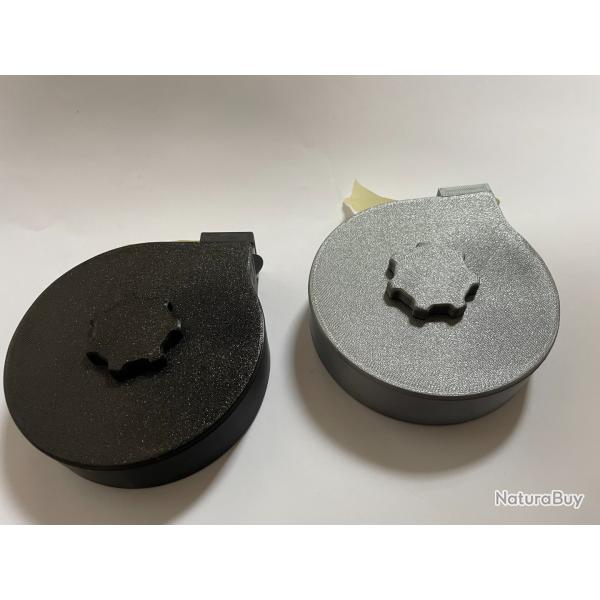 Lot 2 D�vidoirs pastilles tir - distributeur gommettes cible - Noir et Gris 25 mm (Locking Bolt)