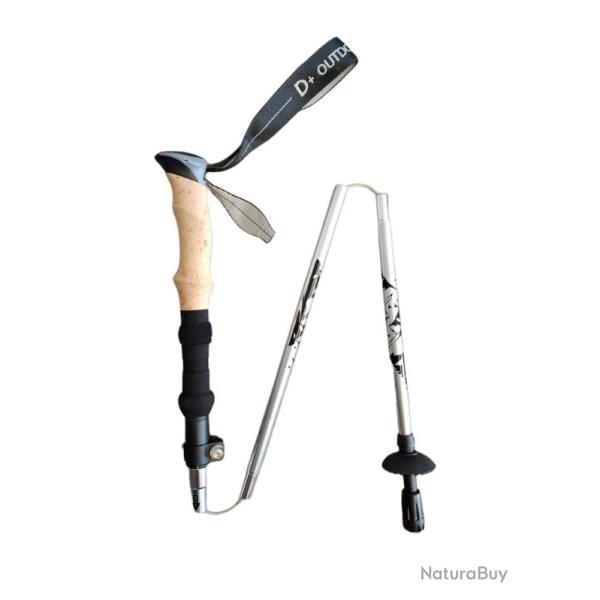 D+ Outdoor - B�tons de randonn�e SANCY (4 brins compacts)