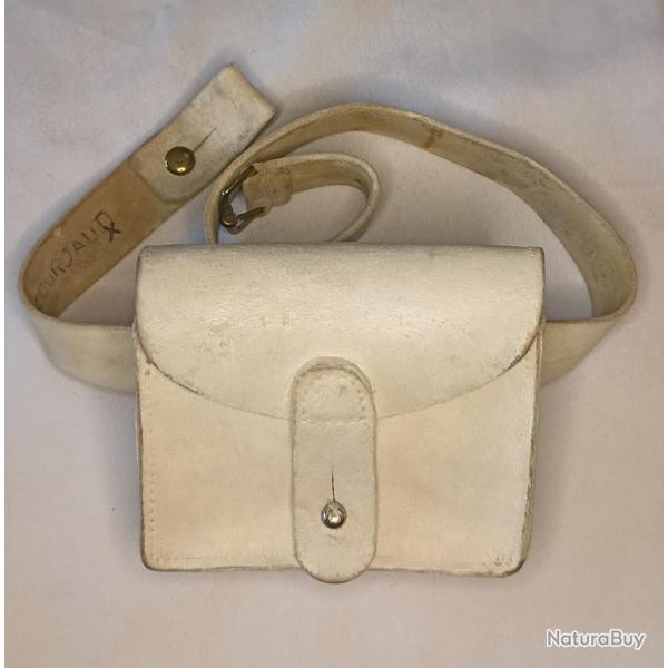 Cartouchi�re giberne mod�le 88 Garde R�publicaine buffle blanc XX�me