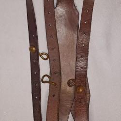 Bretelles de suspension r&eacute;glementaire mod&egrave;le 1892/14 crochets laiton WW1