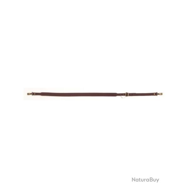 Bretelle fusil cuir 25mm + mousqueton
