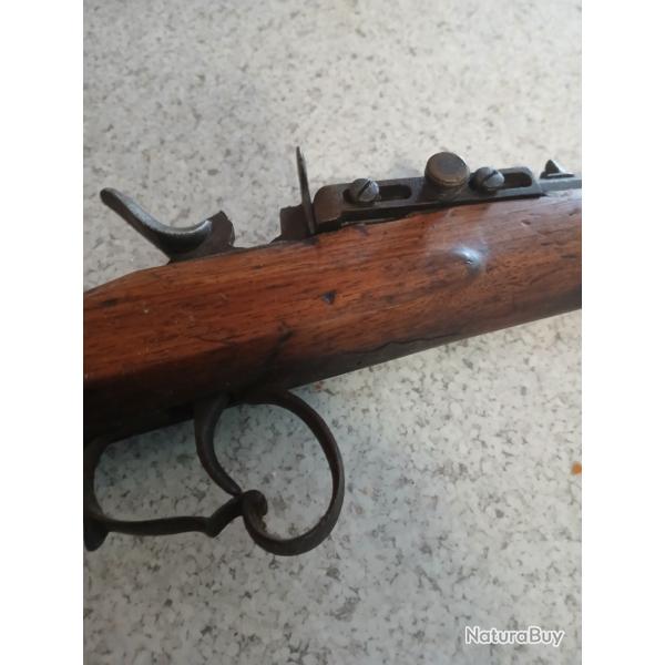 Carabine 9 mm du 19 eme si�cle en parfait �tat de marche mod�le tr�s rare