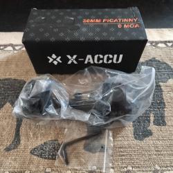 Montage monobloc X-ACCU Vector Optics picatinny 0/moa/medium profil neuf