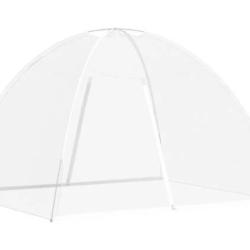 Moustiquaire mongole portes 220 maille blanc 200x180x135 cm