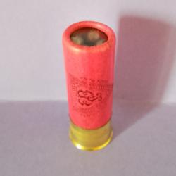 CARTOUCHE ANCIENNE ELEY France rouge CAL.12 CHEVROTINES  CULOT DE 16mm NON RECHARGEE