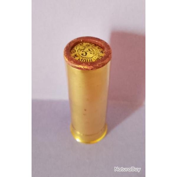 CARTOUCHE TRES ANCIENNE  CAL.12  HYBRIDE ARMURERIE BUCHERON A MOULINS.