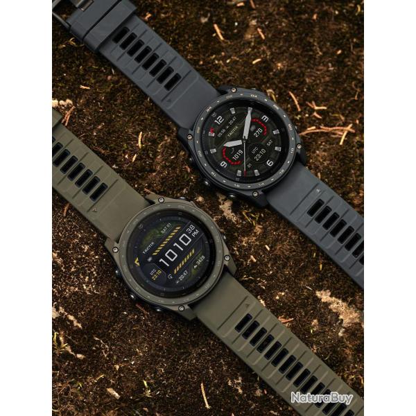 MONTRE GPS GARMIN TACTIX 8 AMOLED CERAKOTE 51 SAPPHIRE BRACELET GRIS