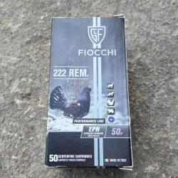 50 munitions FIOCCHI cal.222 Rem EPN 50gr - PRIX SPECIAL