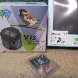 Cam&eacute;ra oculaire + batterie annexe + carte memory / Ensemble NEUF