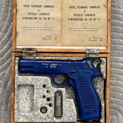 RARISSIME PISTOLET LUMINEUX D'INSTRUCTION DU TIR MOD&Egrave;LE F.1