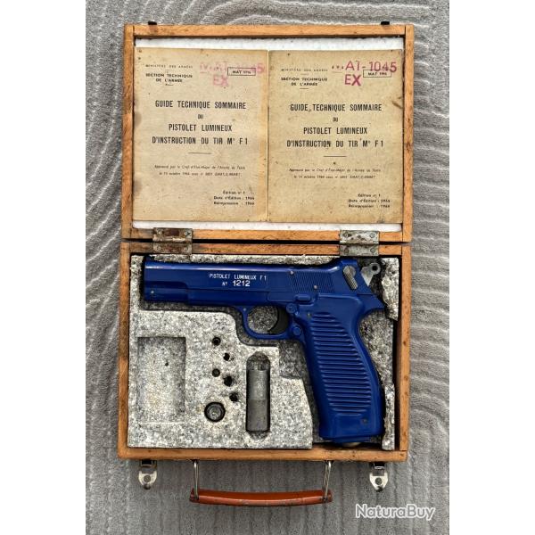 RARISSIME PISTOLET LUMINEUX D'INSTRUCTION DU TIR MOD�LE F.1