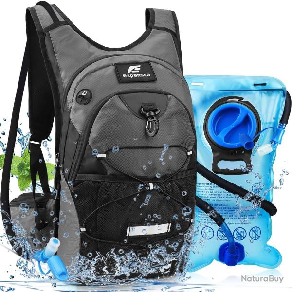 Sac � Dos d'Hydratation Grande Capacit�15L Course Poche � Eau 3L Imperm�able Randonn�e V�lo Running
