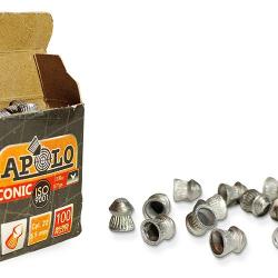 Boite de 100 plombs Apolo conic Cal. 5,5 mm