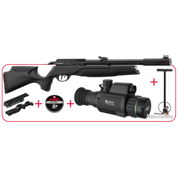 Pack Carabine Arrow PCP 4.5mm 19.9J GAMO & Cheetah HIKMICRO