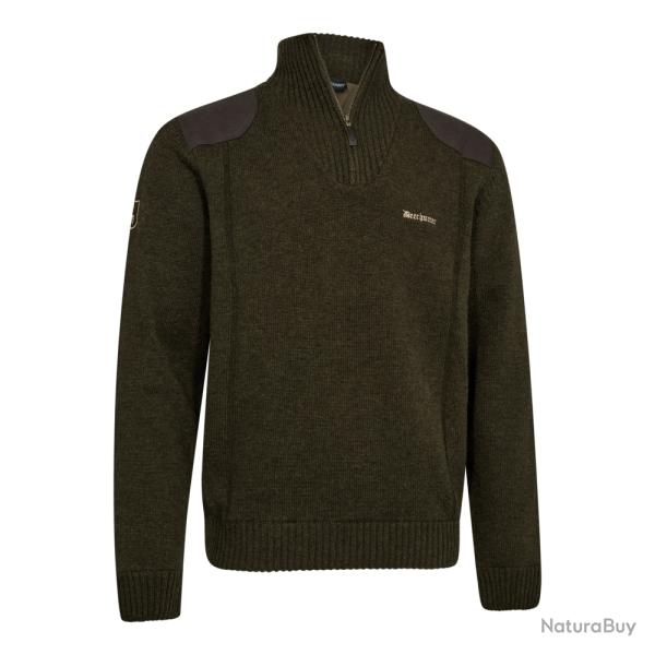 Pull demi zip Finley kaki DEERHUNTER