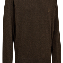Pull col rond Harrington marron DEERHUNTER
