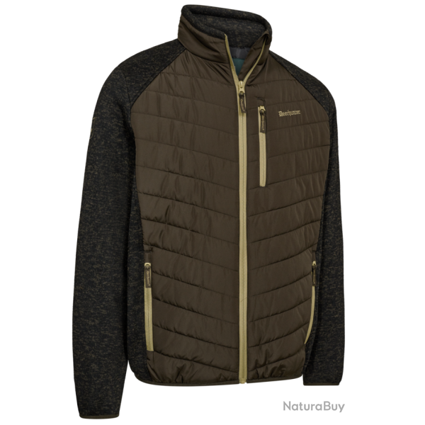 Veste matelass�e et tricot Moor marron DEERHUNTER
