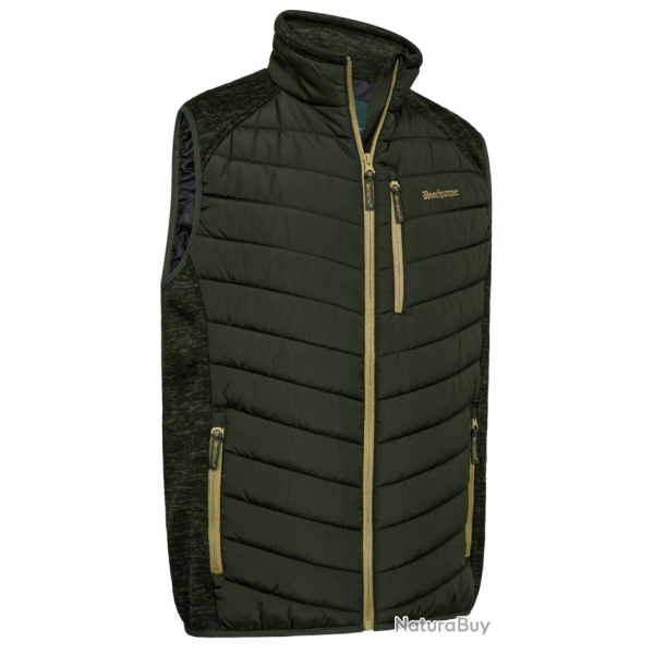 Gilet matelass� et tricot Moor kaki DEERHUNTER