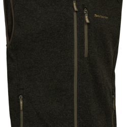 Gilet tricot&eacute; Moor kaki DEERHUNTER
