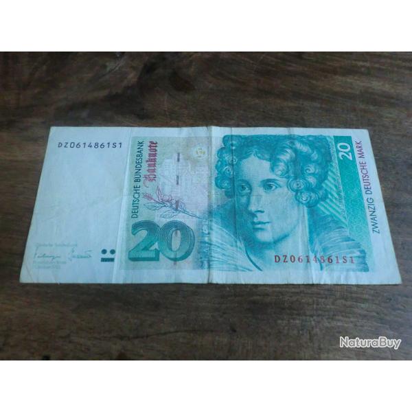 monnaie 20 deutsche mark / DZ0614861S1