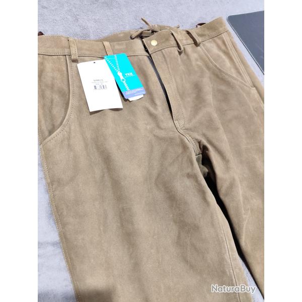 Somlys pantalon cuir Bovin  pleine Fleur neuf