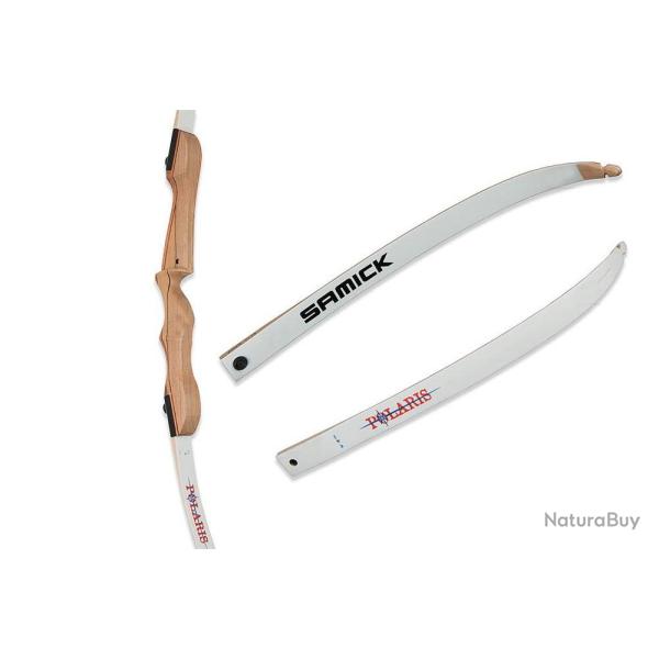 Branches recurve Samick Polaris poign�e 19.5" alors taille/puissance 58-22 lbs