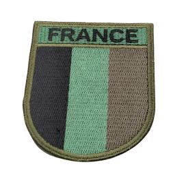 Patch France basse visibilit&eacute; &agrave; coudre ou &agrave; coller au fer &agrave; repasser