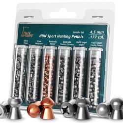 Blister 6 vari&eacute;t&eacute;s de plombs HN Hunting Cal. 4,5mm