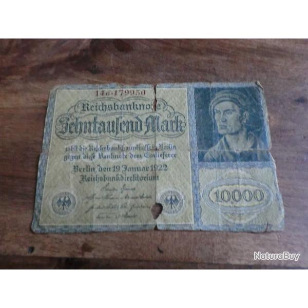 billet allemagne 10000 mark  / 14G 179950