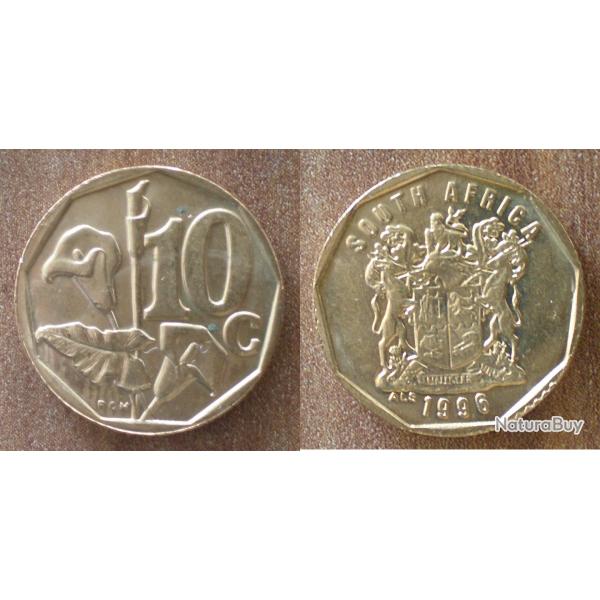 Afrique Du Sud 10 Cents 1996 South Africa Piece Oiseau Embleme