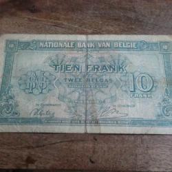 billet belge 10 francs  / K2 104127