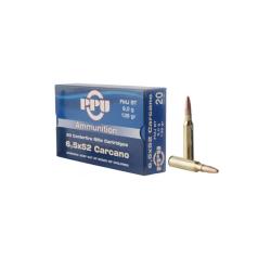 CARTOUCHES PPU 6,5x52 CARCANO 139grs FMJ BT x20