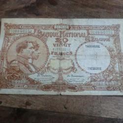 billet belge 20 francs  / 7088Q0223