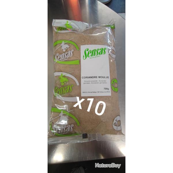 **PROMO ** 10 PAQUETS DE CORIANDRE MOULE - 700GR - SENSAS