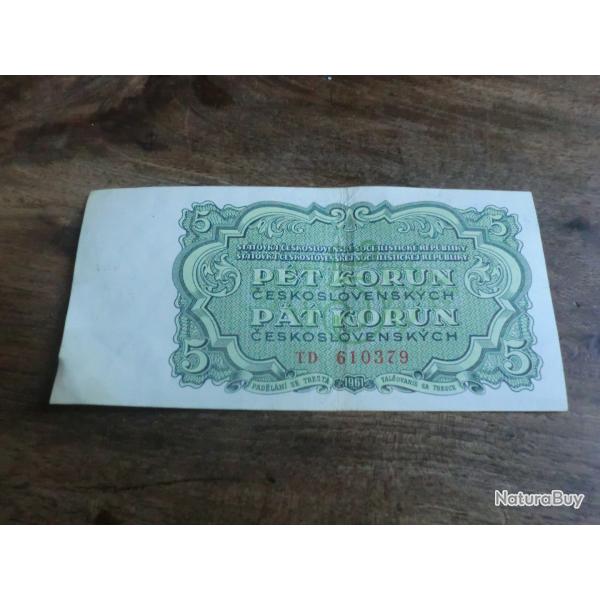 billet 5 korun / TD 610379  /  1961