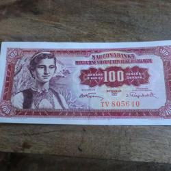 billet yougoslavie 100 dinara / TV 805640  / 1955