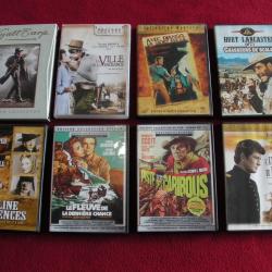 Lot de huit films DVD western