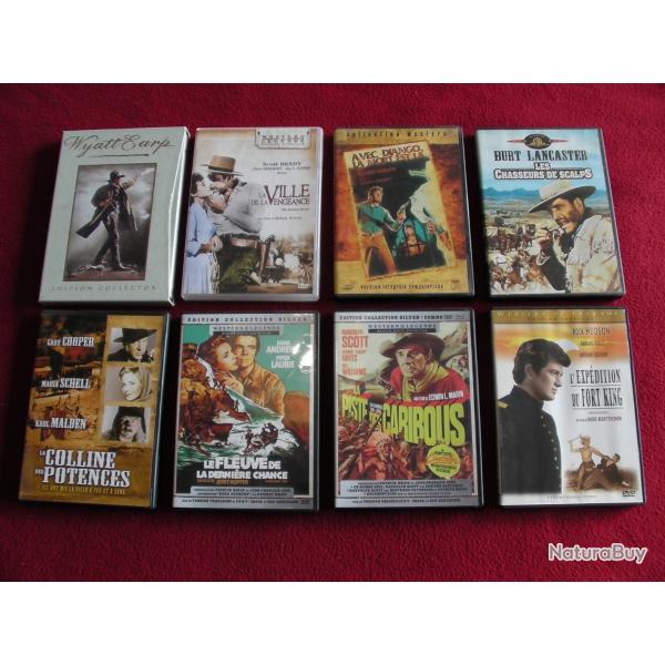 Lot de huit films DVD western