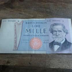 billet italie 1000 lire   / GC 099406 K  / 1969