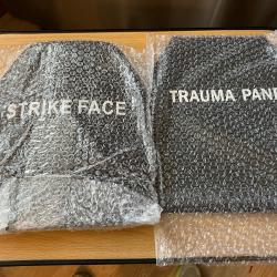 plaque balistique NIJ4 + plaque anti-trauma no casualty NEUVE