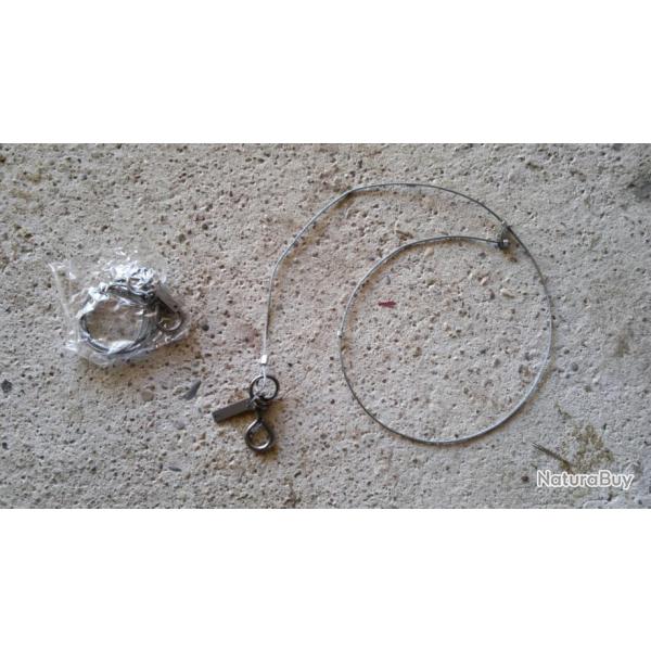 COLLETS blanc acier lot de 10