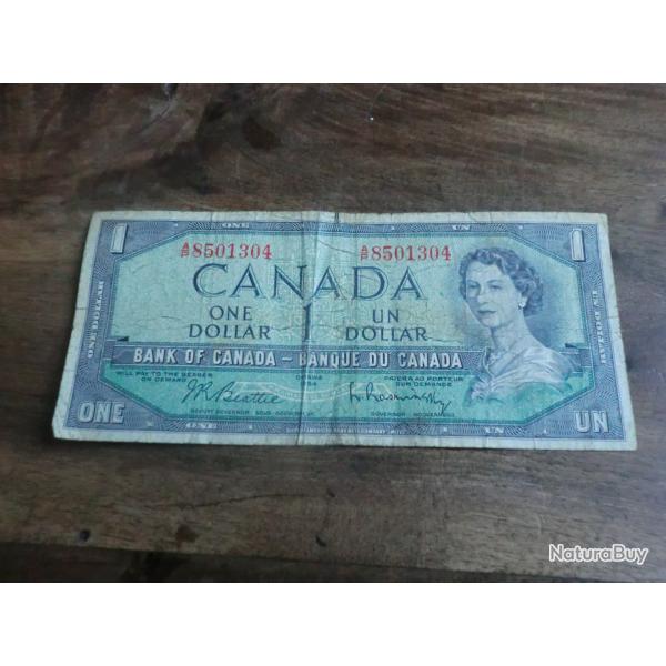 billet one dollard canadien  / 8501304