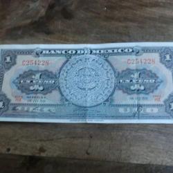 billet 1 peso mexique  / C254228  / 1959
